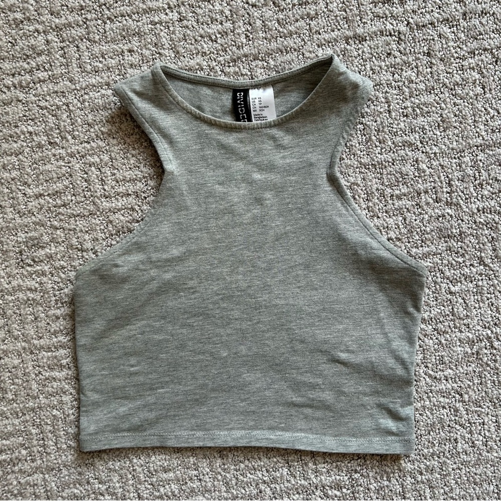 High Neck Crop Top